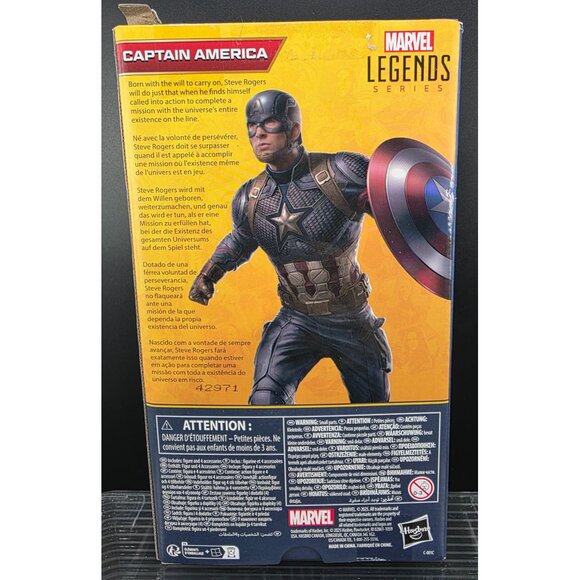 Marvel Legends Series Captain America Action Figure With Interchangeable Hands - Picture 5 of 9